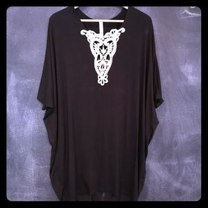 🌸 Flash Sale! Black Coverup Dress Harem Style (M)